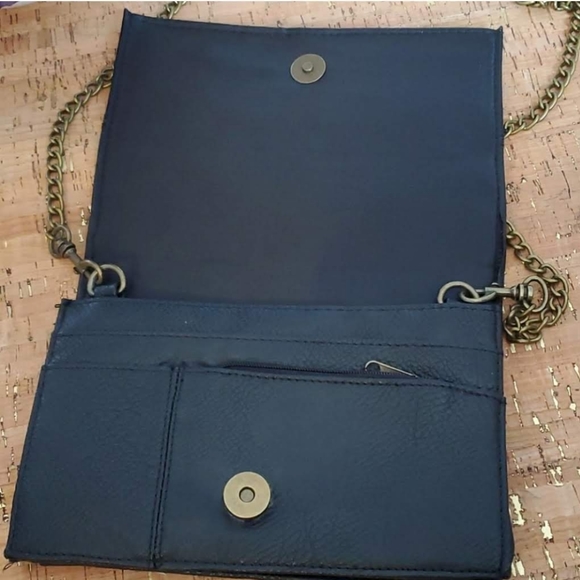 Mossimo Faux Leather Crossbody Purse w/ Metallic Silver/Gold Studs Details - Picture 8 of 8